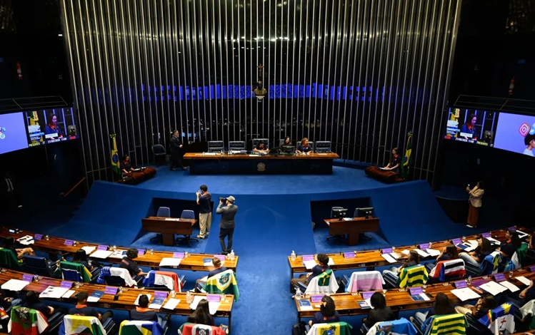 Plenário do Senado Federal durante sessão