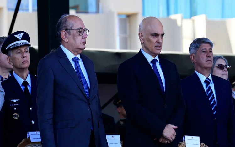 Os ministros do STF (Supremo Tribunal Federal), Gilmar Mendes e Alexandre de Moraes